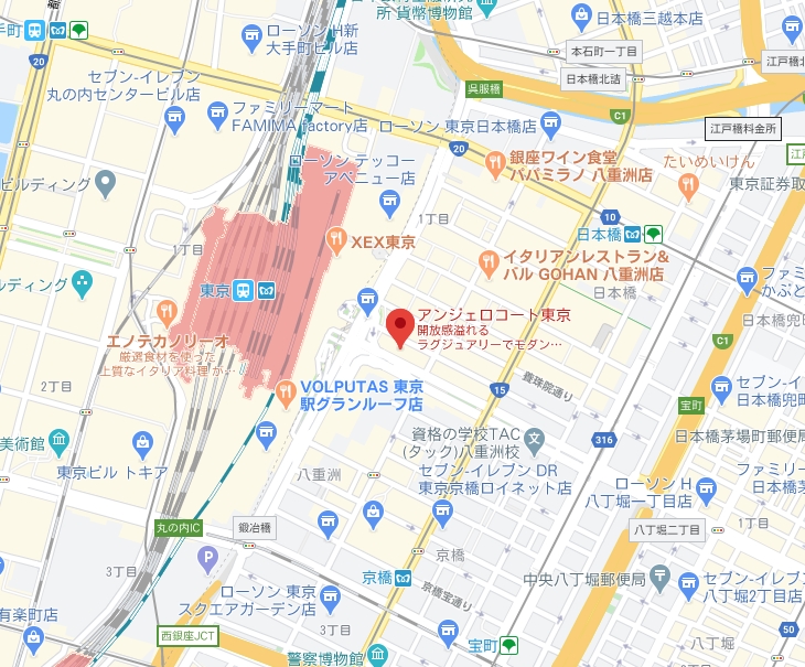 アンジェロコート東京地図